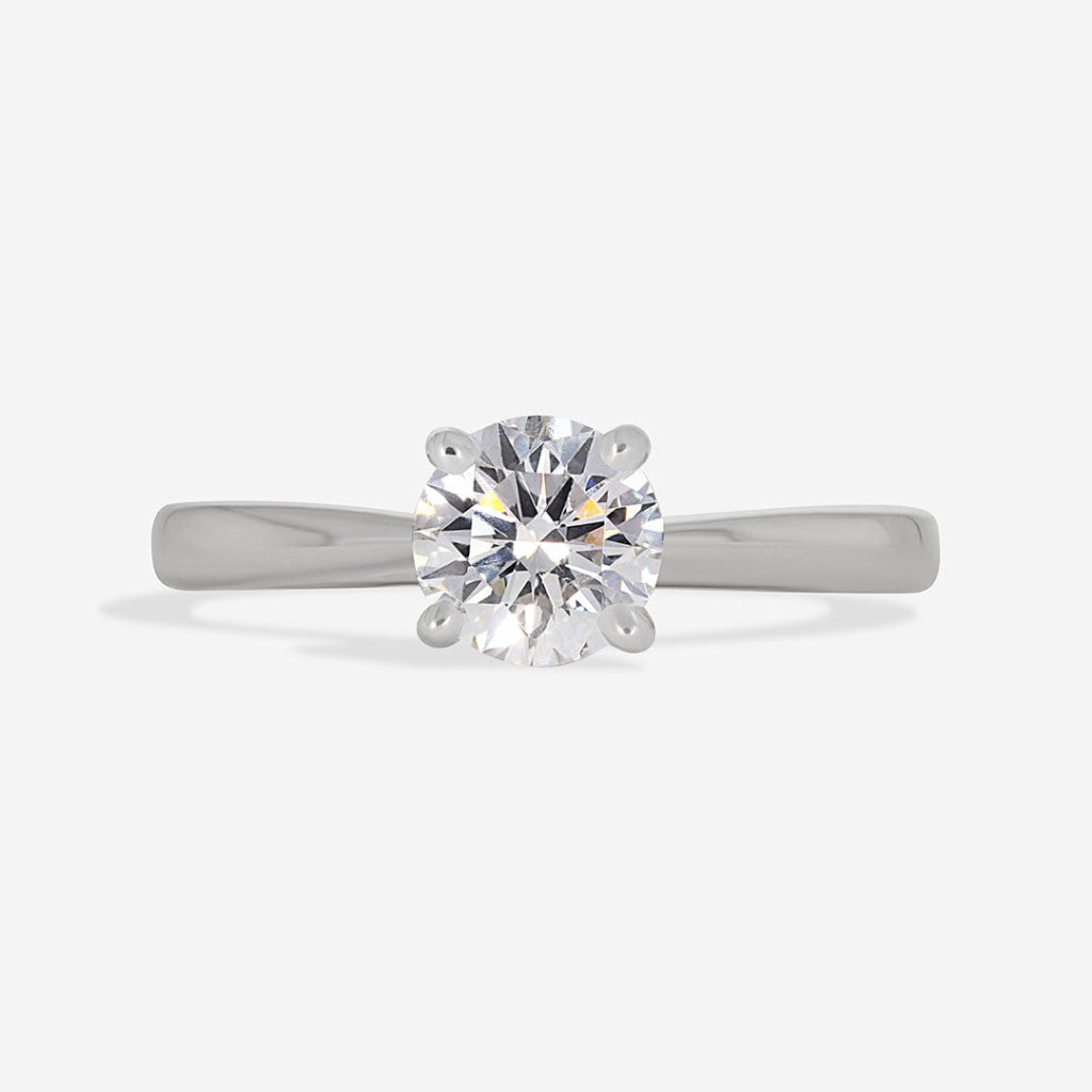 Auric Platinum Lab Grown Diamond Engagement Ring 0.75ct