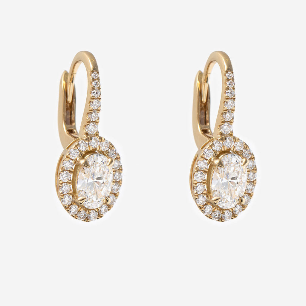 Aurielle | 1ct Lab Grown Diamond Drop Earrings in 18ct Gold