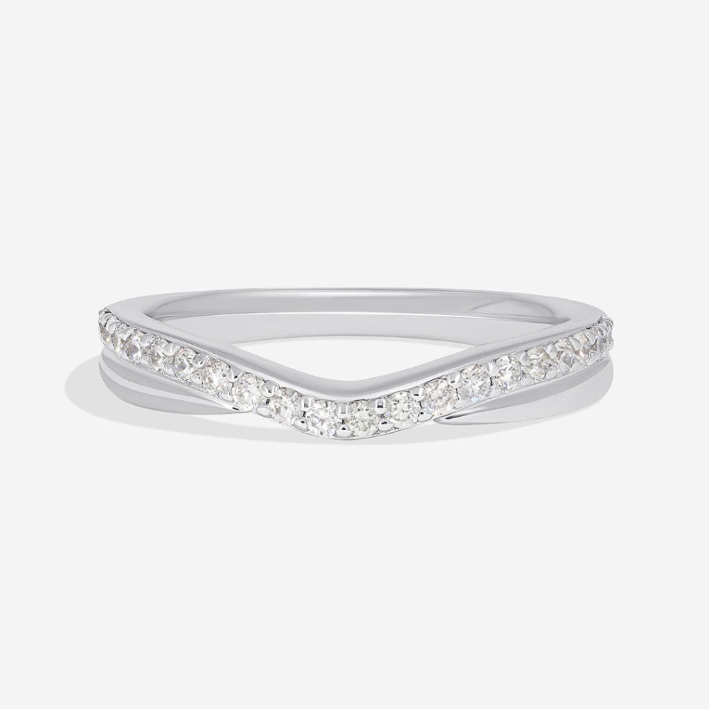 AVANTIA | Diamond Wedding Ring in 18ct White Gold