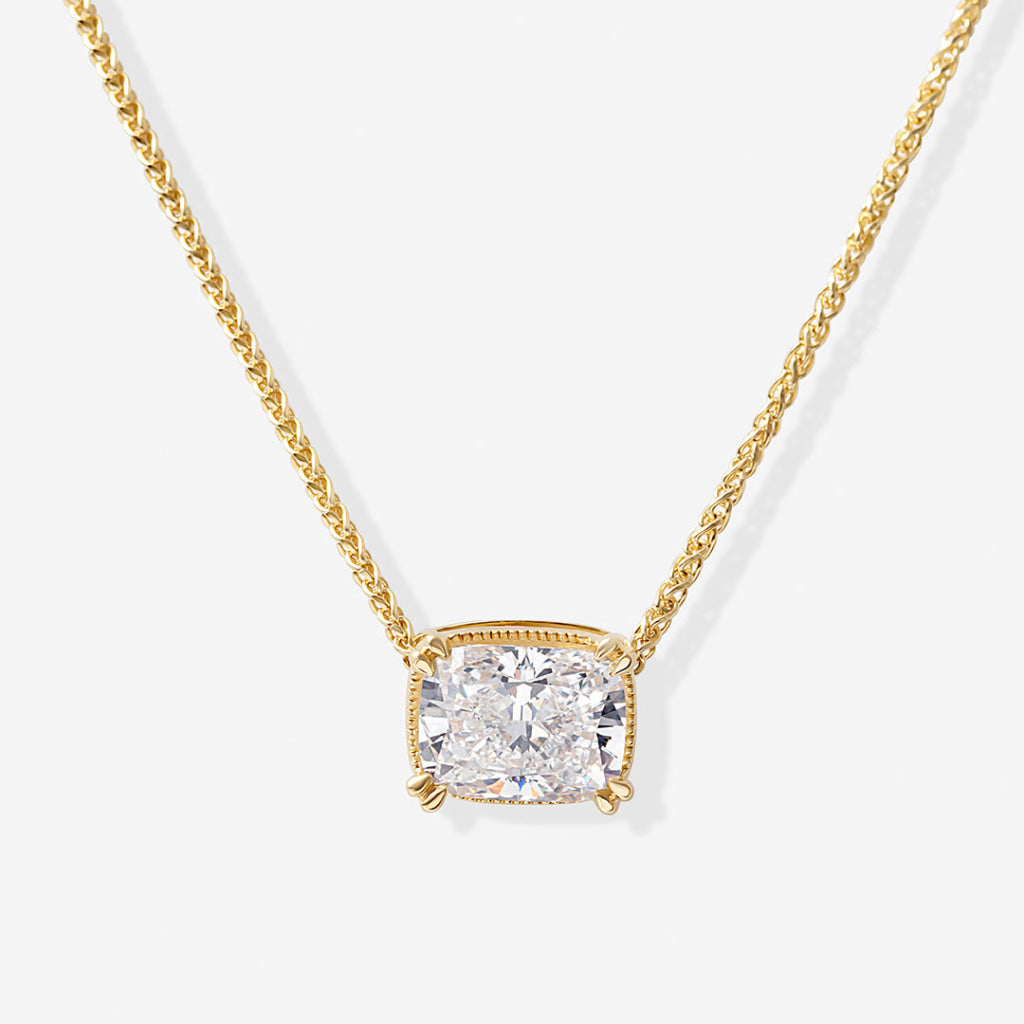 AVELINE - 2ct | Cushion Cut Lab Grown Diamond Necklace