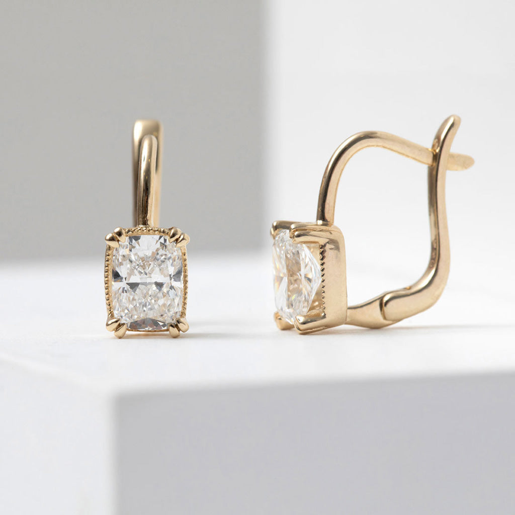 Aveline | Lab Grown Diamond Drop Earrings in 9ct Gold