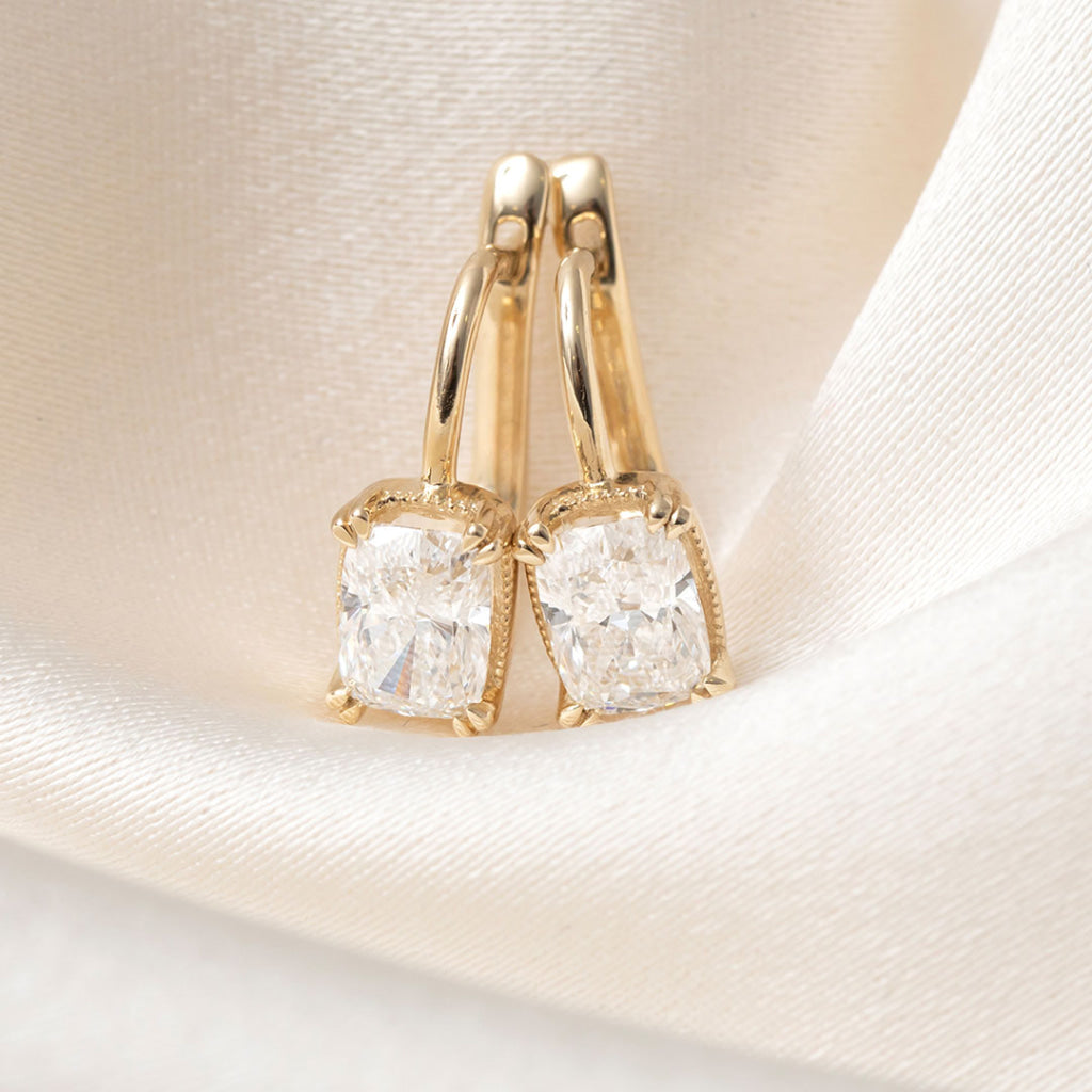 Aveline | Lab Grown Diamond Drop Earrings in 9ct Gold