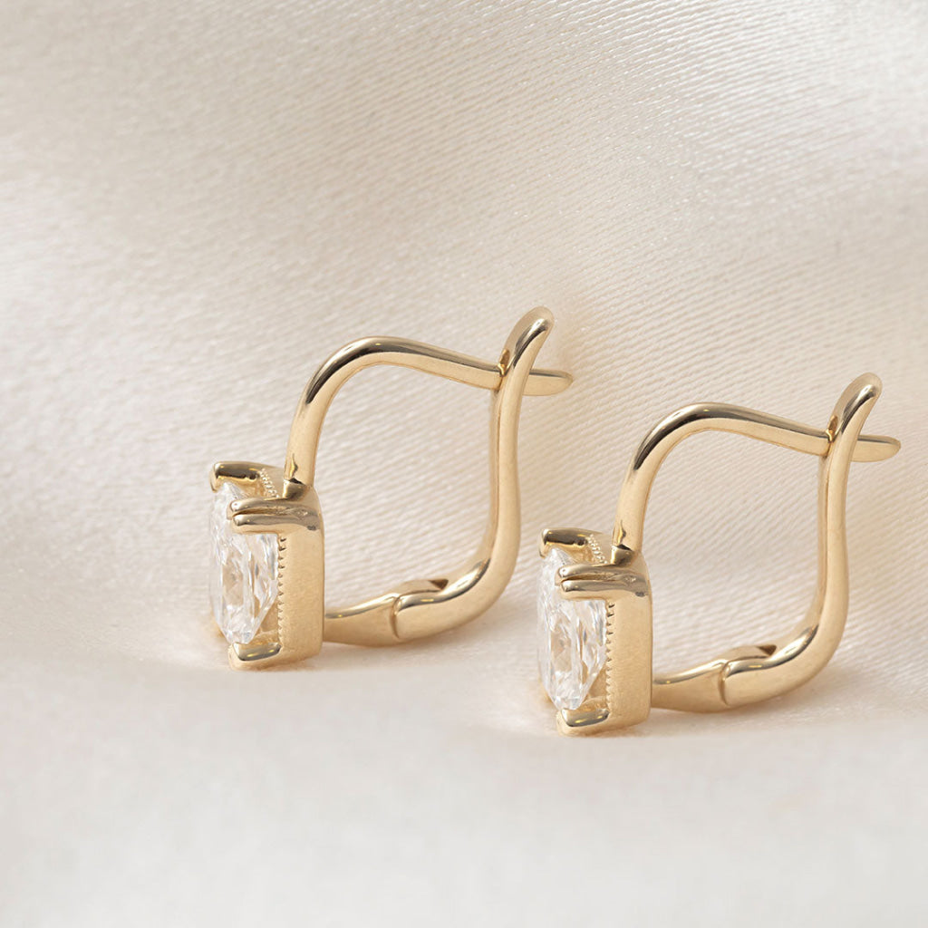Aveline | Lab Grown Diamond Drop Earrings in 9ct Gold