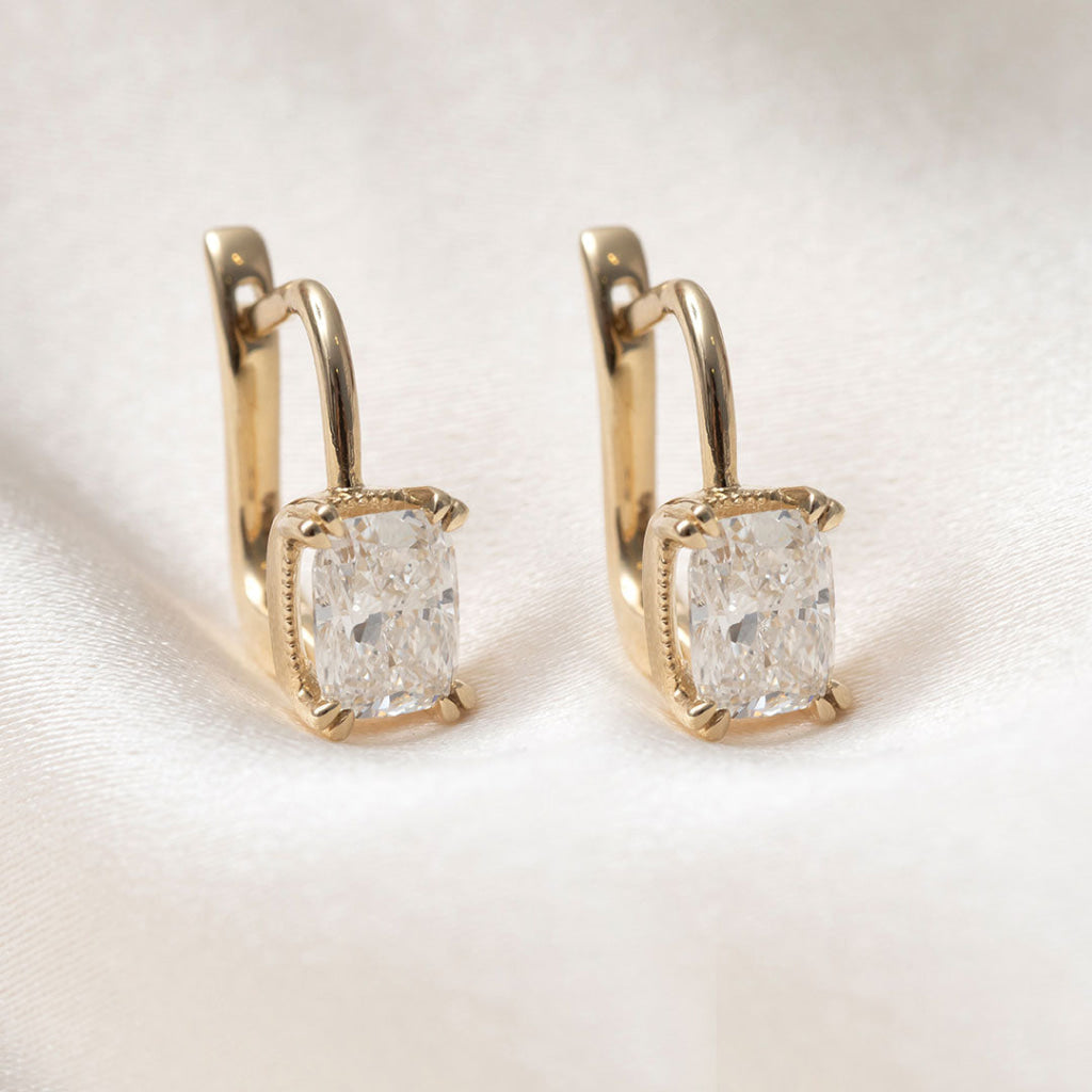 Aveline | Lab Grown Diamond Drop Earrings in 9ct Gold