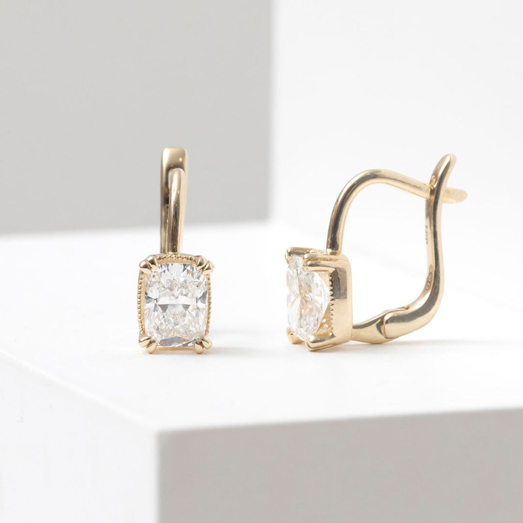Aveline | Lab Grown Diamond Drop Earrings in 9ct Gold