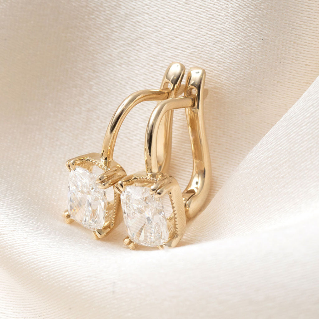 Aveline | Lab Grown Diamond Drop Earrings in 9ct Gold