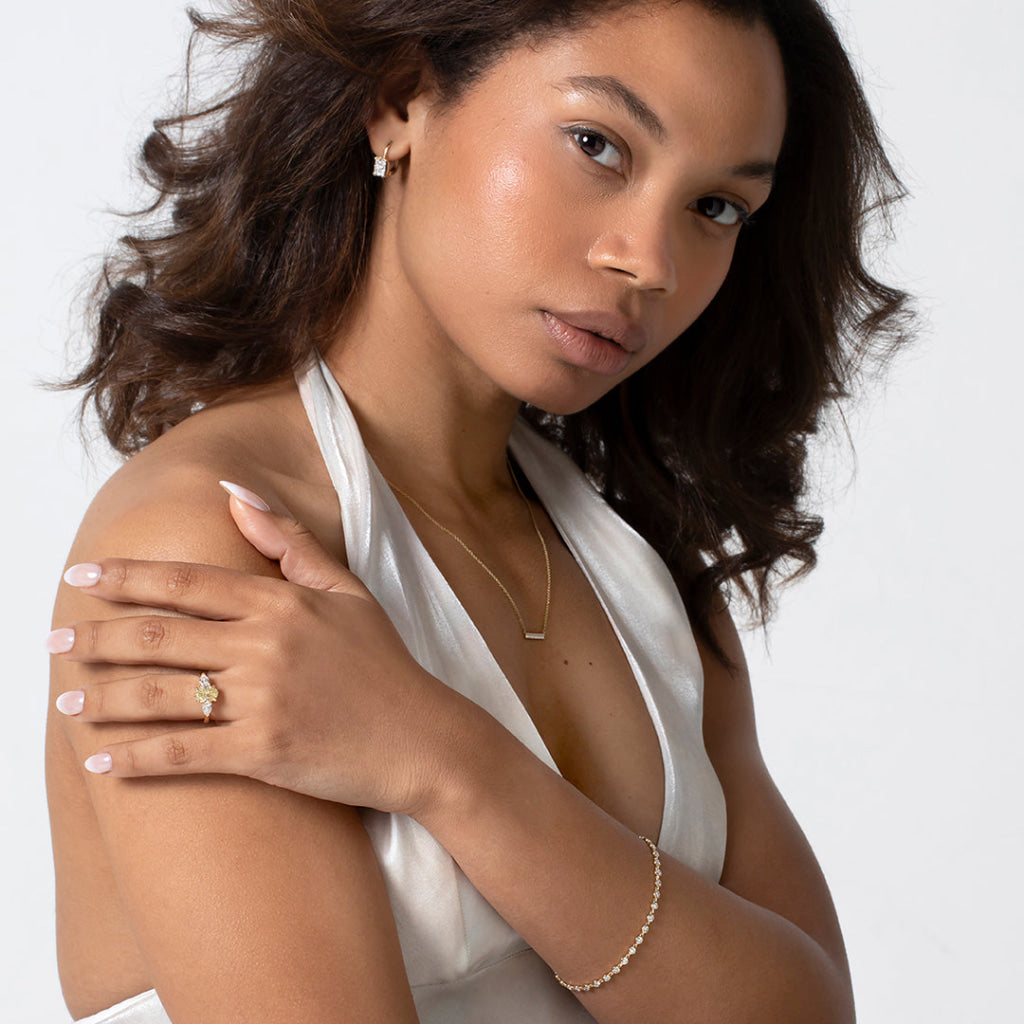 Aveline | Lab Grown Diamond Drop Earrings in 9ct Gold