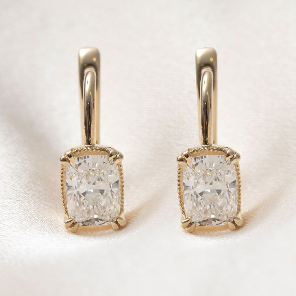Aveline | Lab Grown Diamond Drop Earrings in 9ct Gold