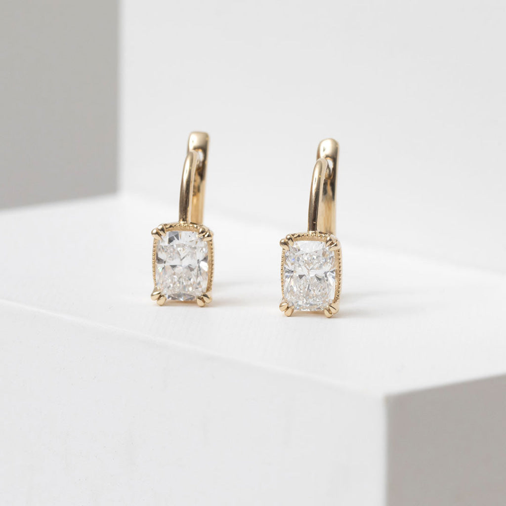 Aveline | Lab Grown Diamond Drop Earrings in 9ct Gold