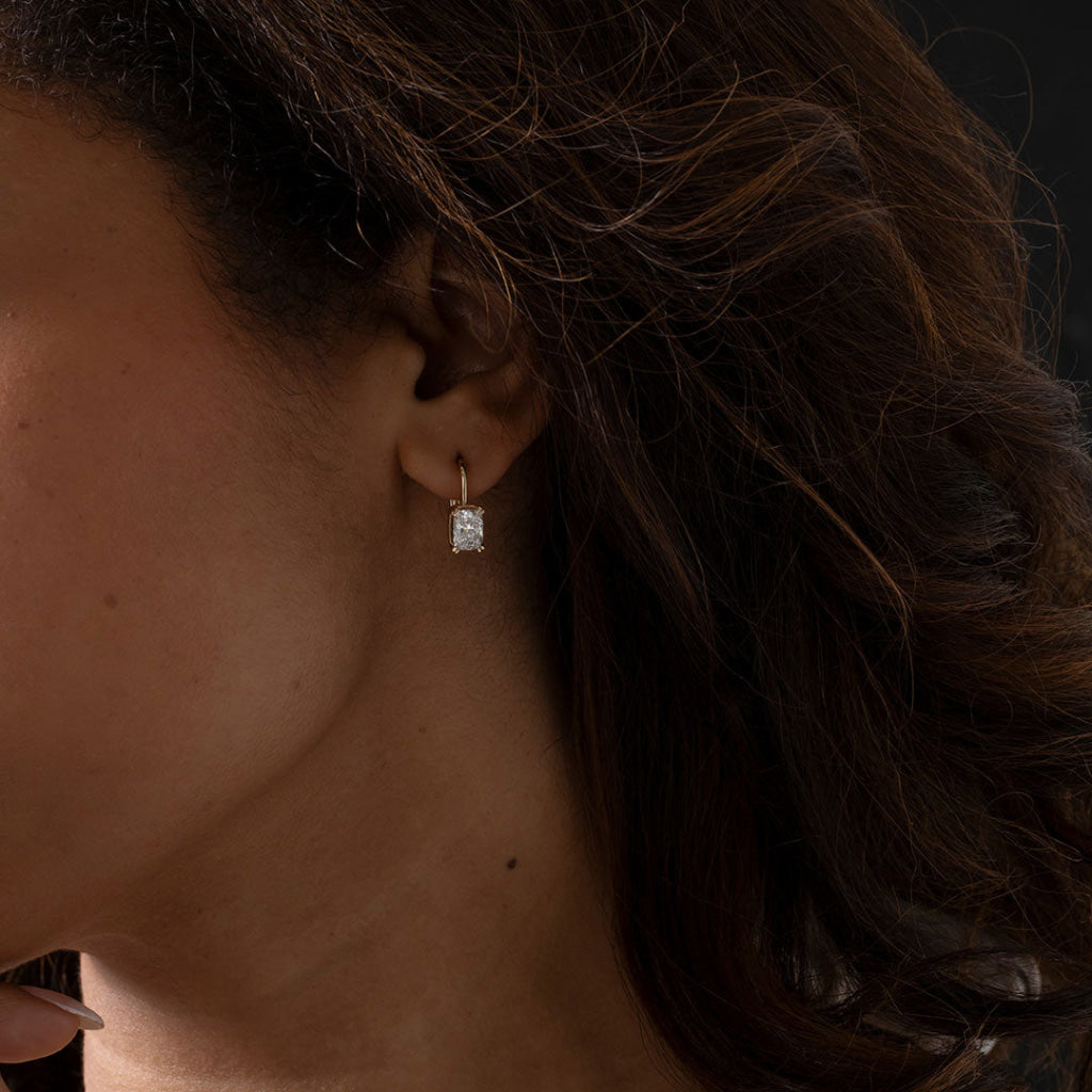 Aveline | Lab Grown Diamond Drop Earrings in 9ct Gold