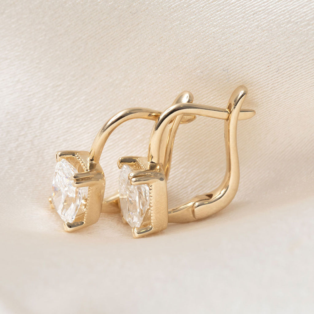Aveline | Lab Grown Diamond Drop Earrings in 9ct Gold