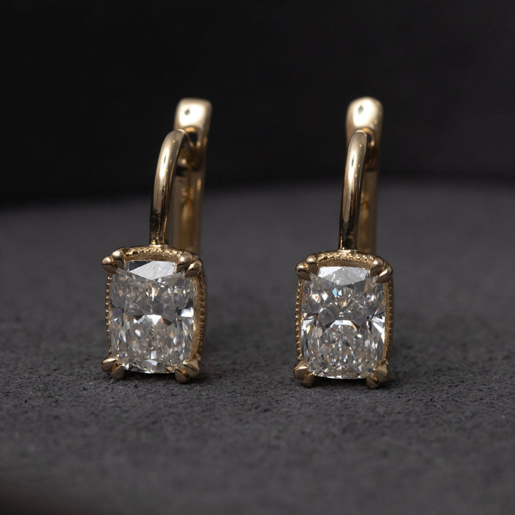Aveline | Lab Grown Diamond Drop Earrings in 9ct Gold