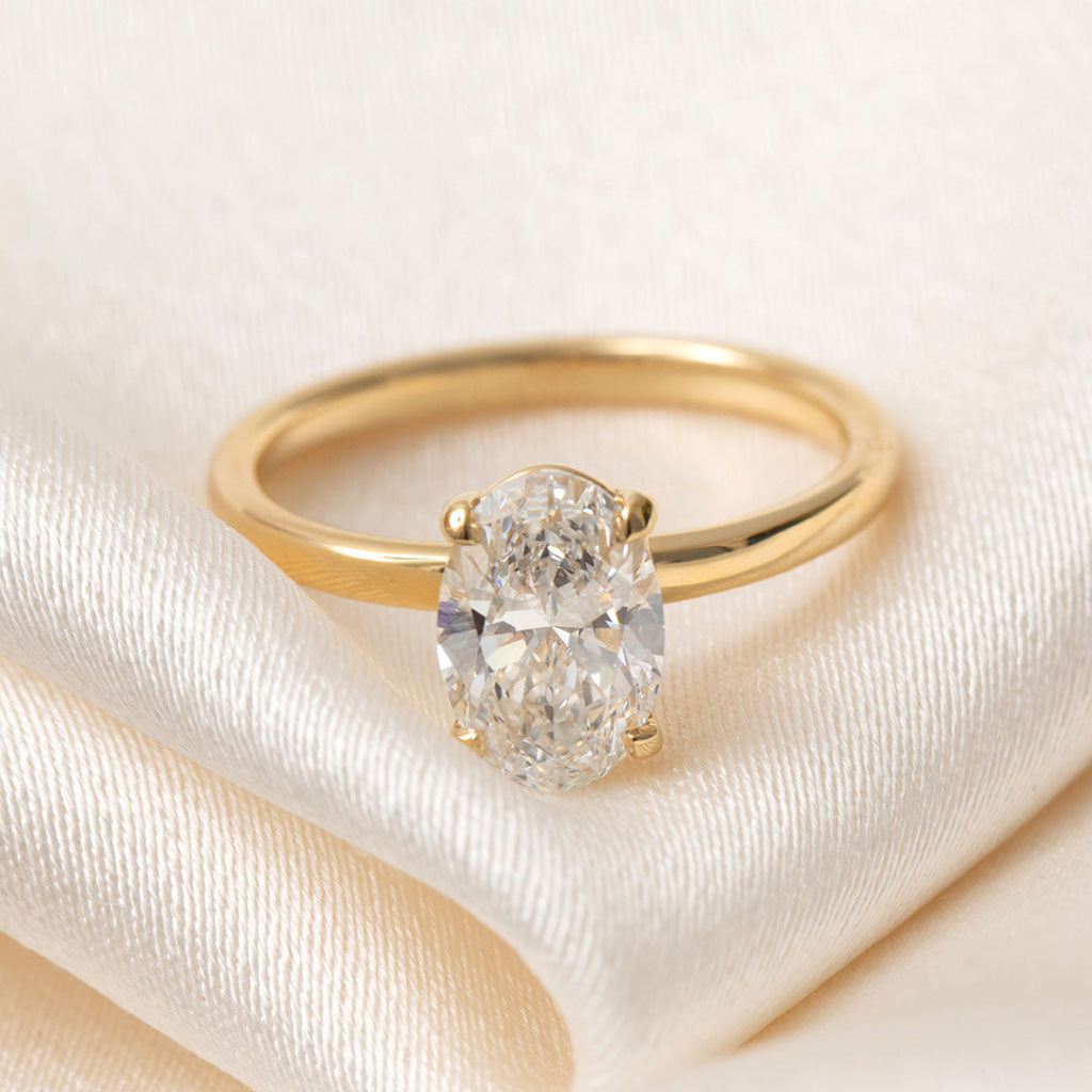 AVOCA 1.50ct | Oval Solitaire Lab Diamond Set in 18ct Gold