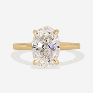 AVOCA 2.50ct | Oval Solitaire Lab Grown Diamond Engagement Ring in 18ct Gold