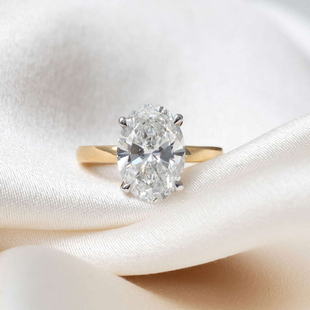 Monaco 4ct | Oval Solitaire Lab Grown Diamond Engagement