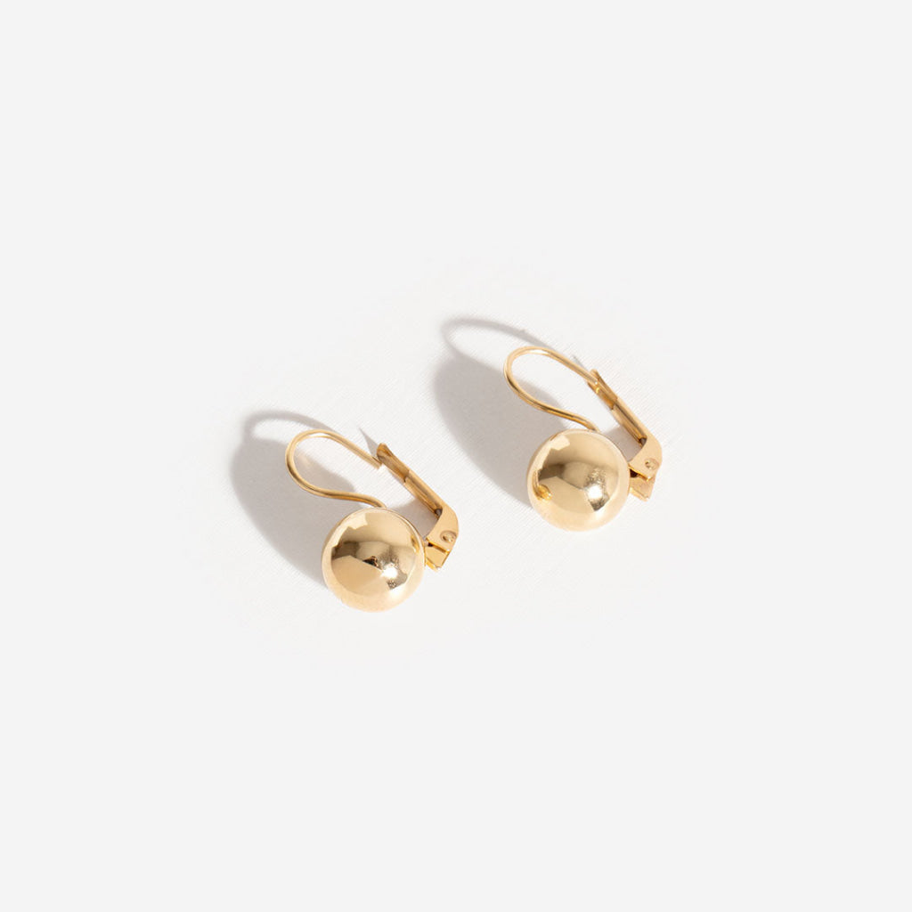 Ball Drop Earrings | 14ct Gold