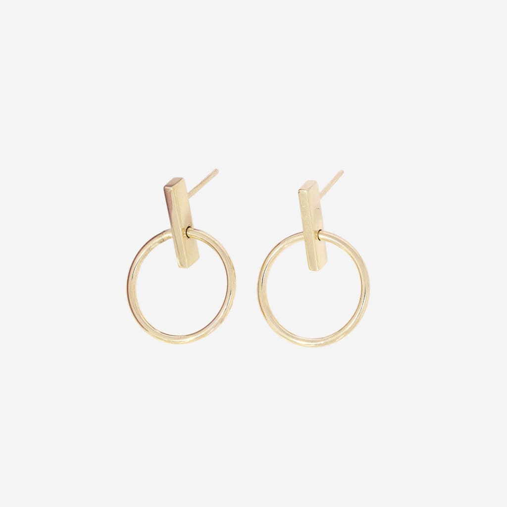 Bar & Hoop Earrings | 9ct Gold