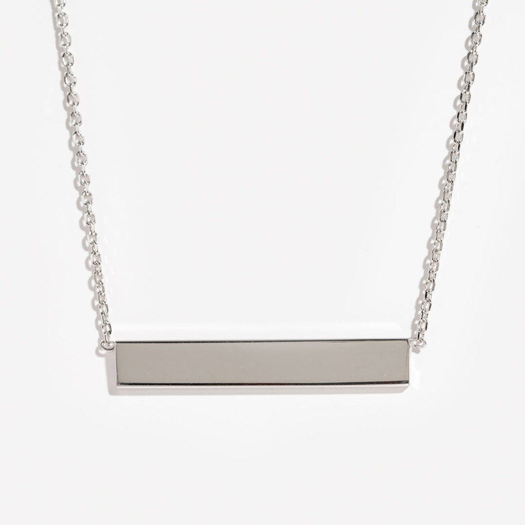 Bar Necklace | Sterling Silver - Necklace