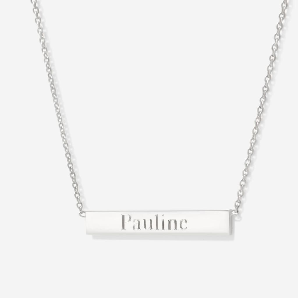 Bar Necklace | Sterling Silver - Necklace