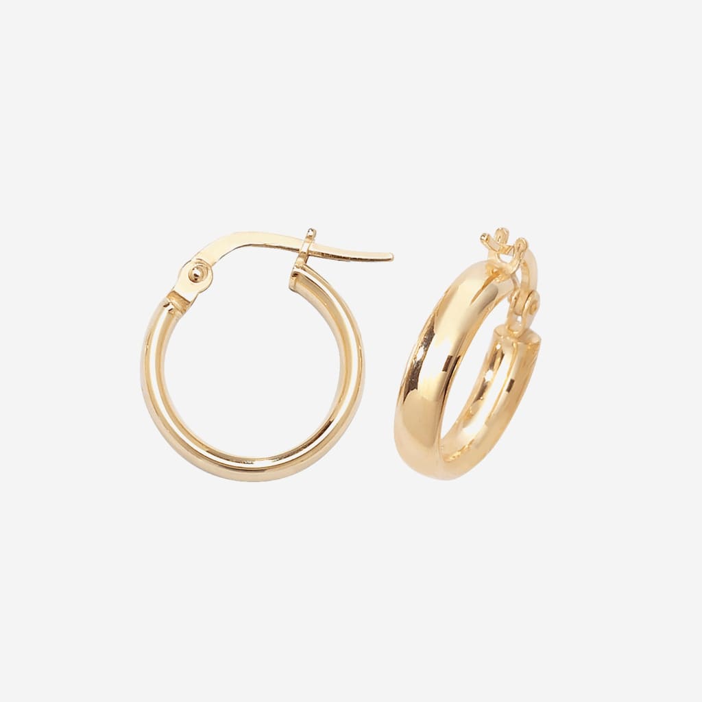 Bard Hoop Earrings - 10mm | 9ct Gold