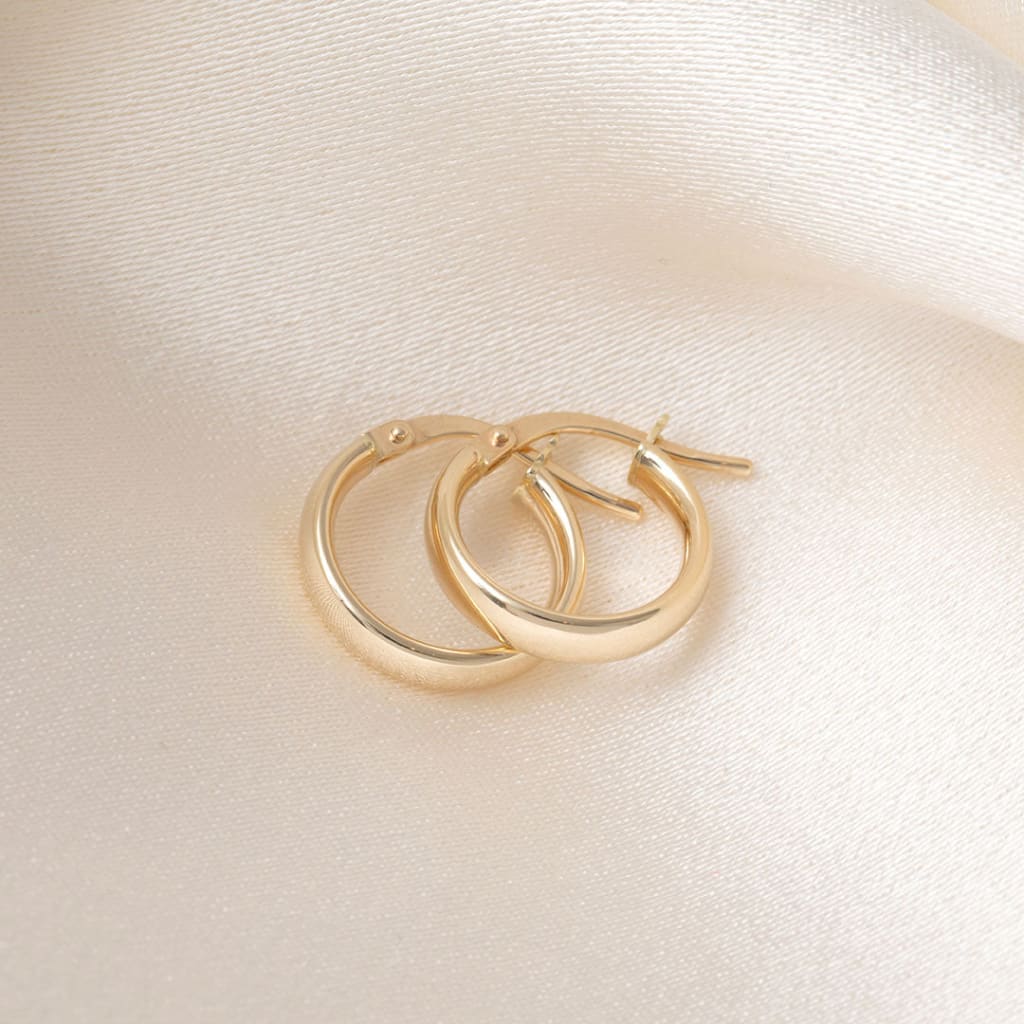 Bard Hoop Earrings - 10mm | 9ct Gold - Earrings