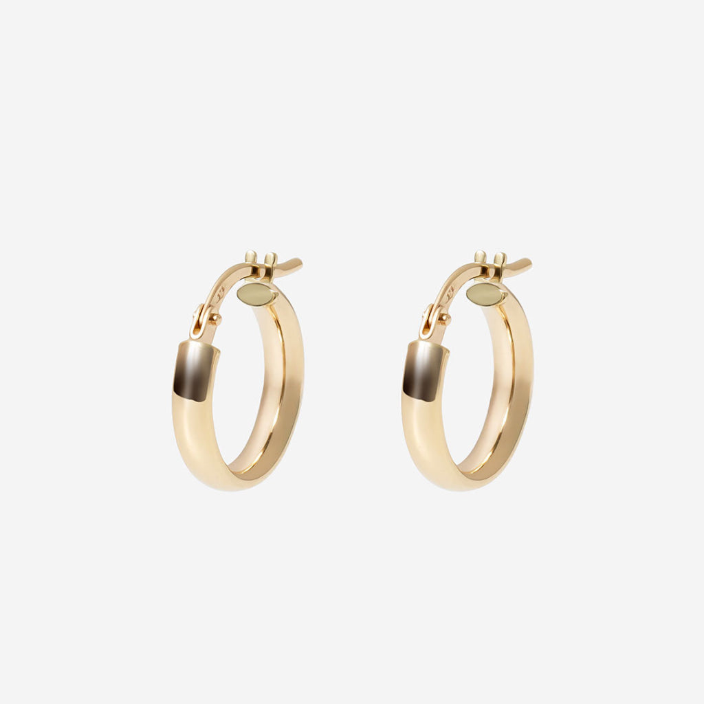 Bard Hoop Earrings - 10mm | 9ct Gold - Earrings
