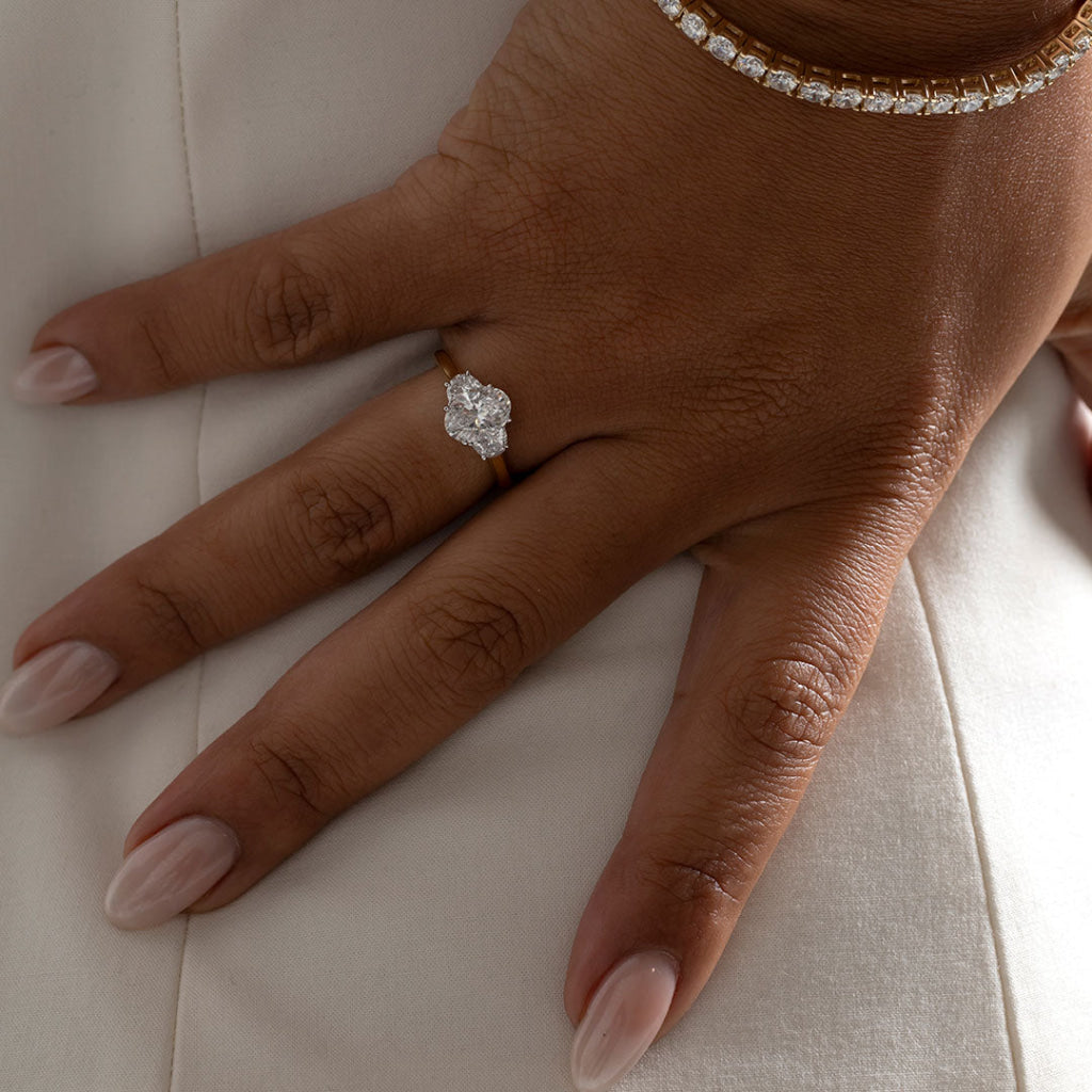 BARONESS 1.85ct | Oval 3-Stone Lab Grown Diamond Engagement