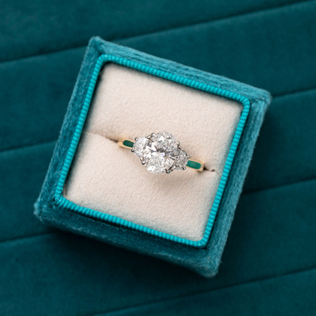 BARONESS 2.50ct | Oval 3 Stone Lab Grown Diamond Engagement