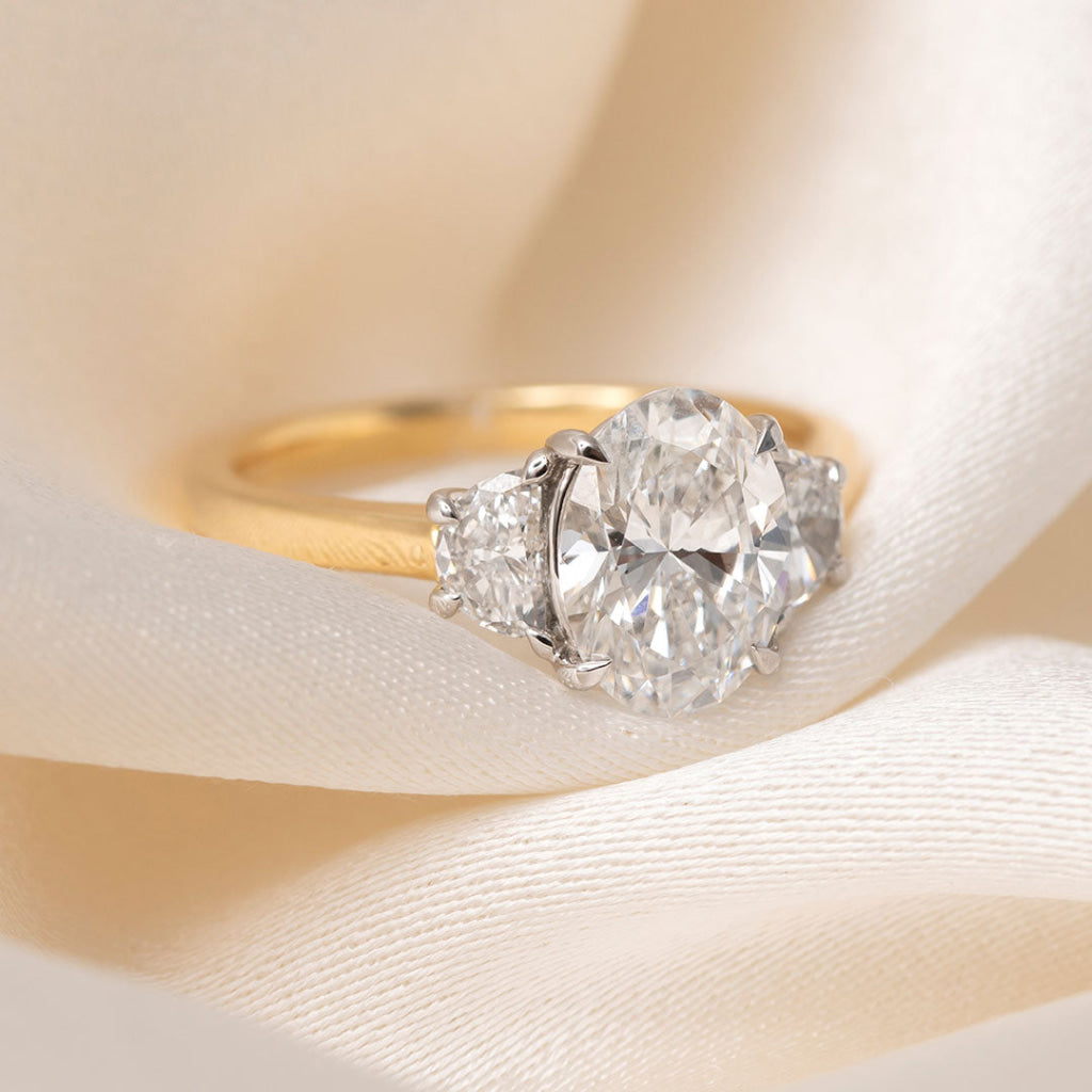 BARONESS 2.50ct | Oval 3 Stone Lab Grown Diamond Engagement