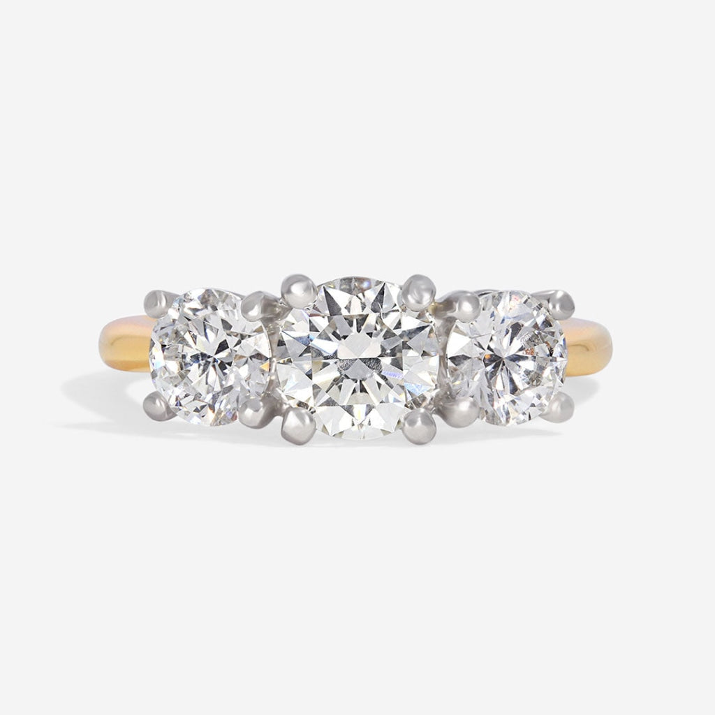 Bayberry 18ct gold diamond three stone engagement ring dublin