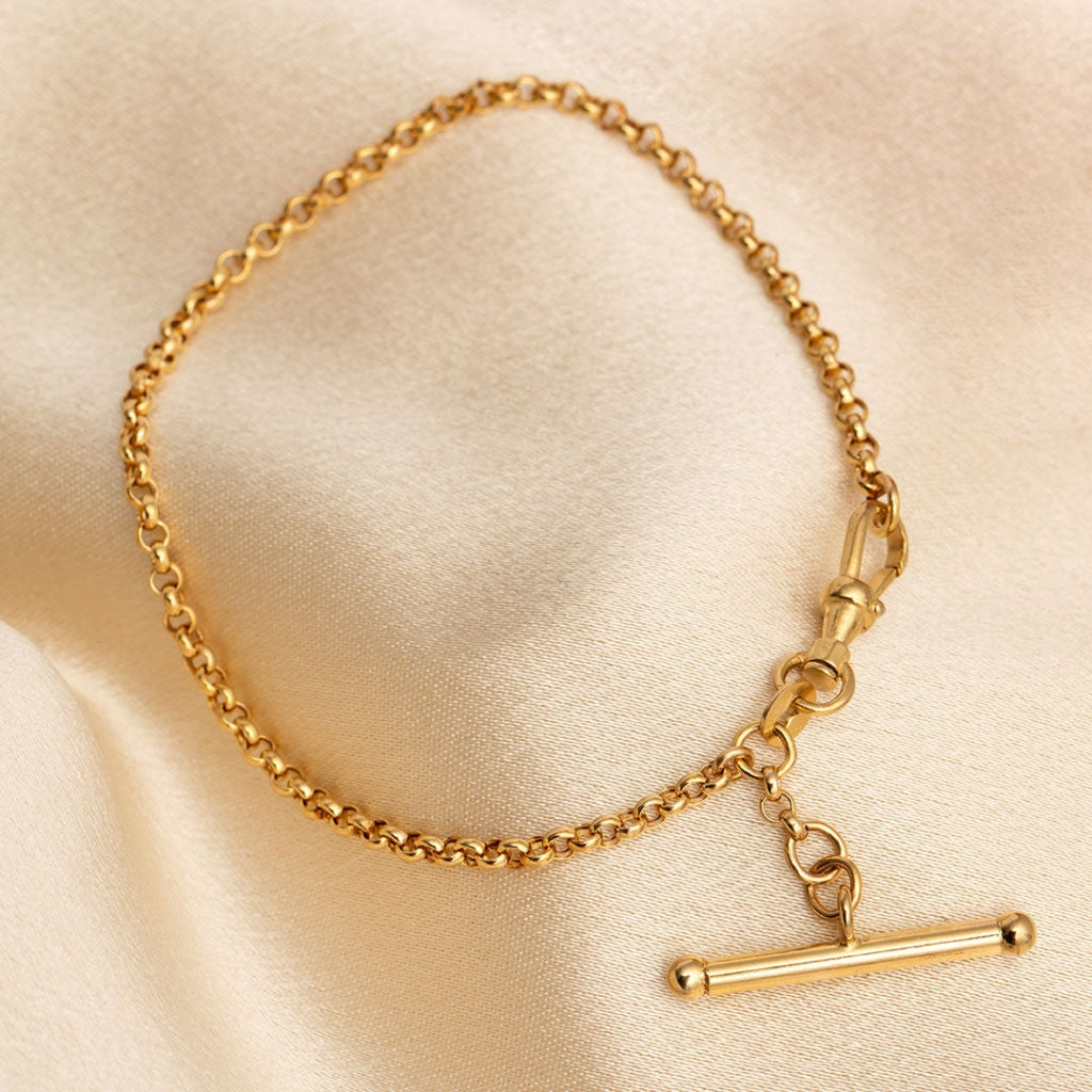 Belcher T-Bar Bracelet | 9ct Gold New