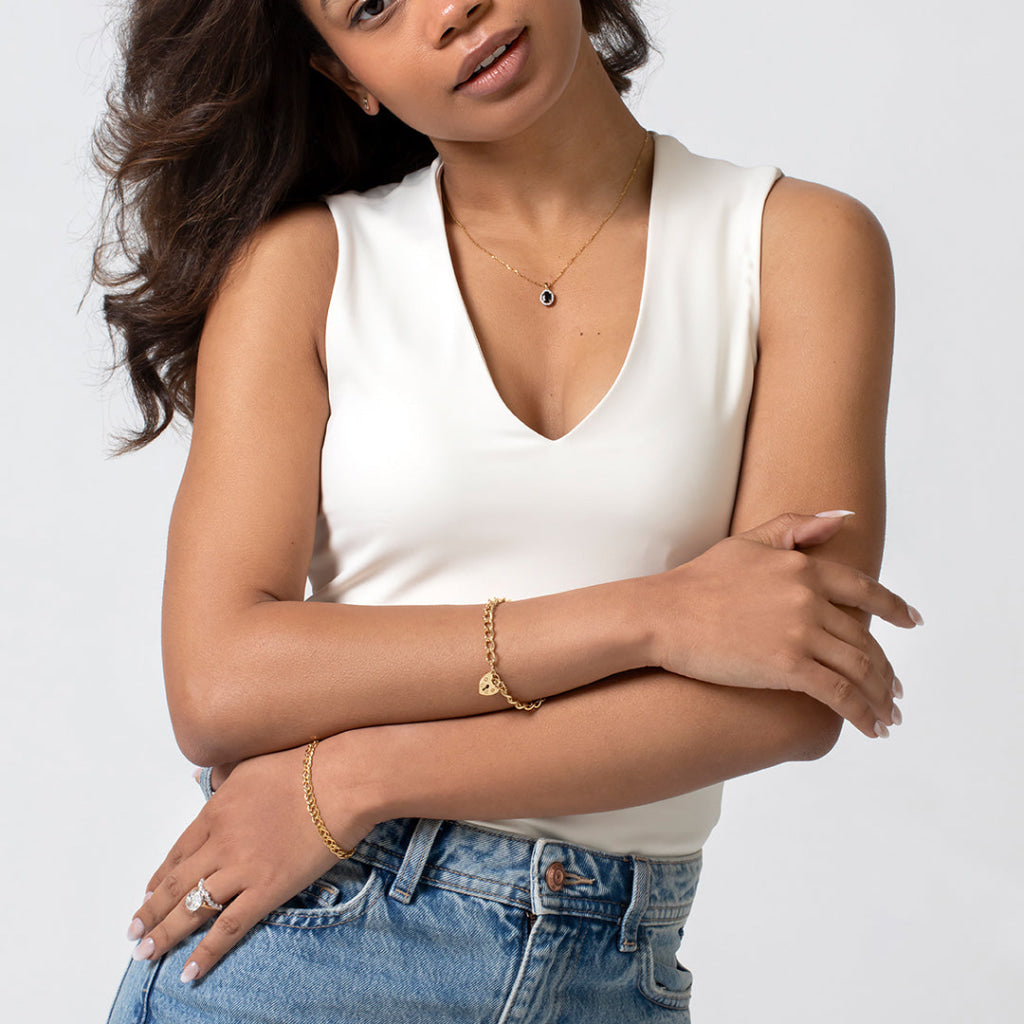 Believe | Sapphire & Diamond Necklace in 9ct Gold - Necklace