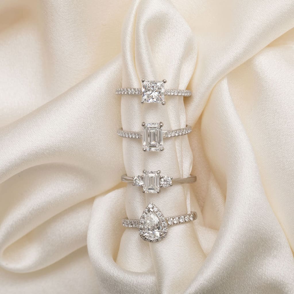 BELLA | Princess Cut Solitaire Lab Diamond Set in Platinum