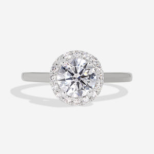 BLANCA 1.20ct | Round Halo Lab Grown Diamond Engagement Ring in Platinum