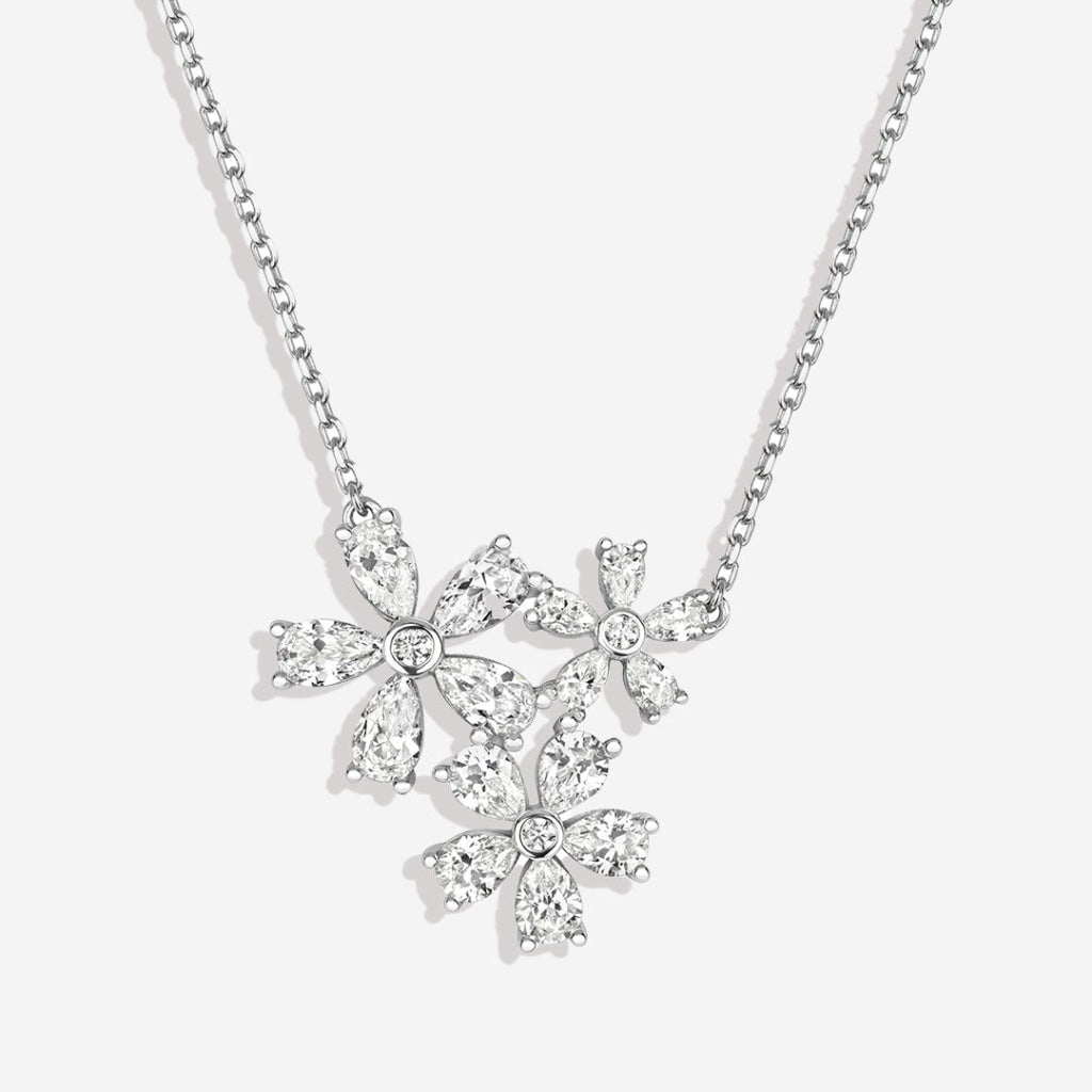 Bloom Necklace | Sterling Silver white background