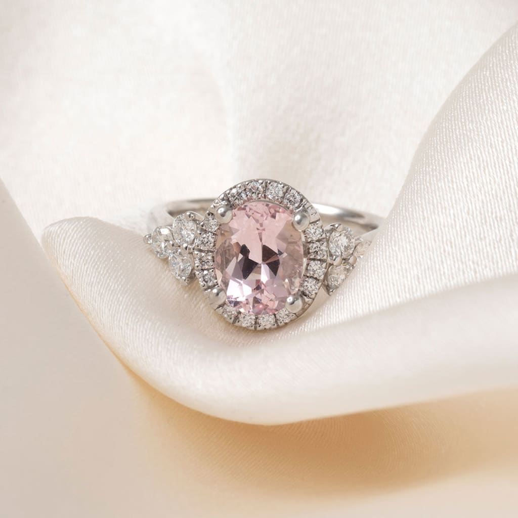 BLUSH | Morganite Diamond Ring - Rings