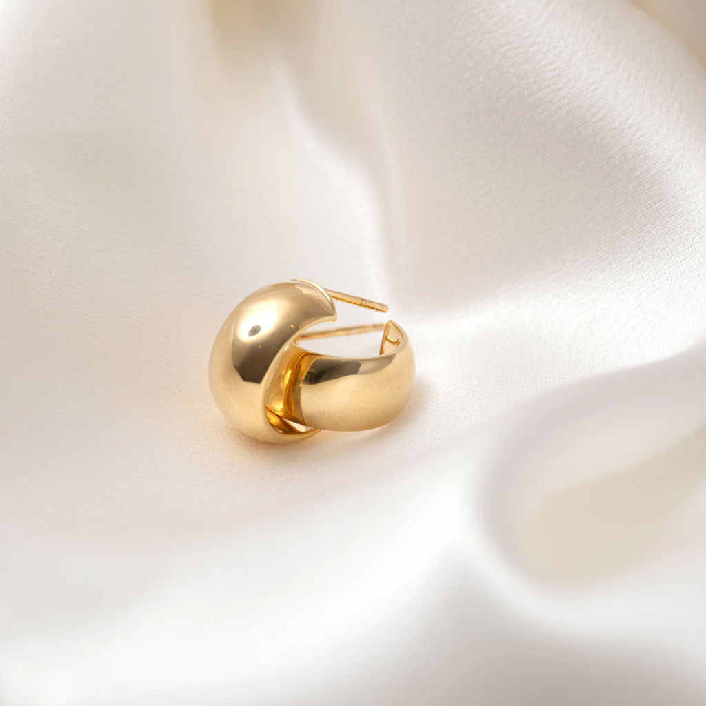 Bold Hoop Earrings | 9ct Gold Earrings