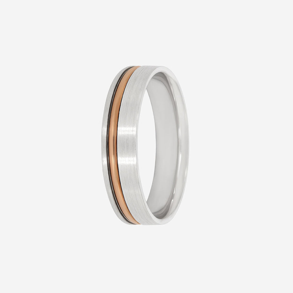 gents two toned wedding ring
