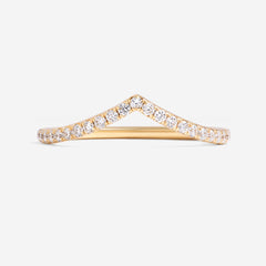 Bravo 18ct Gold - Shaped | Diamond Wedding Ring - Rings