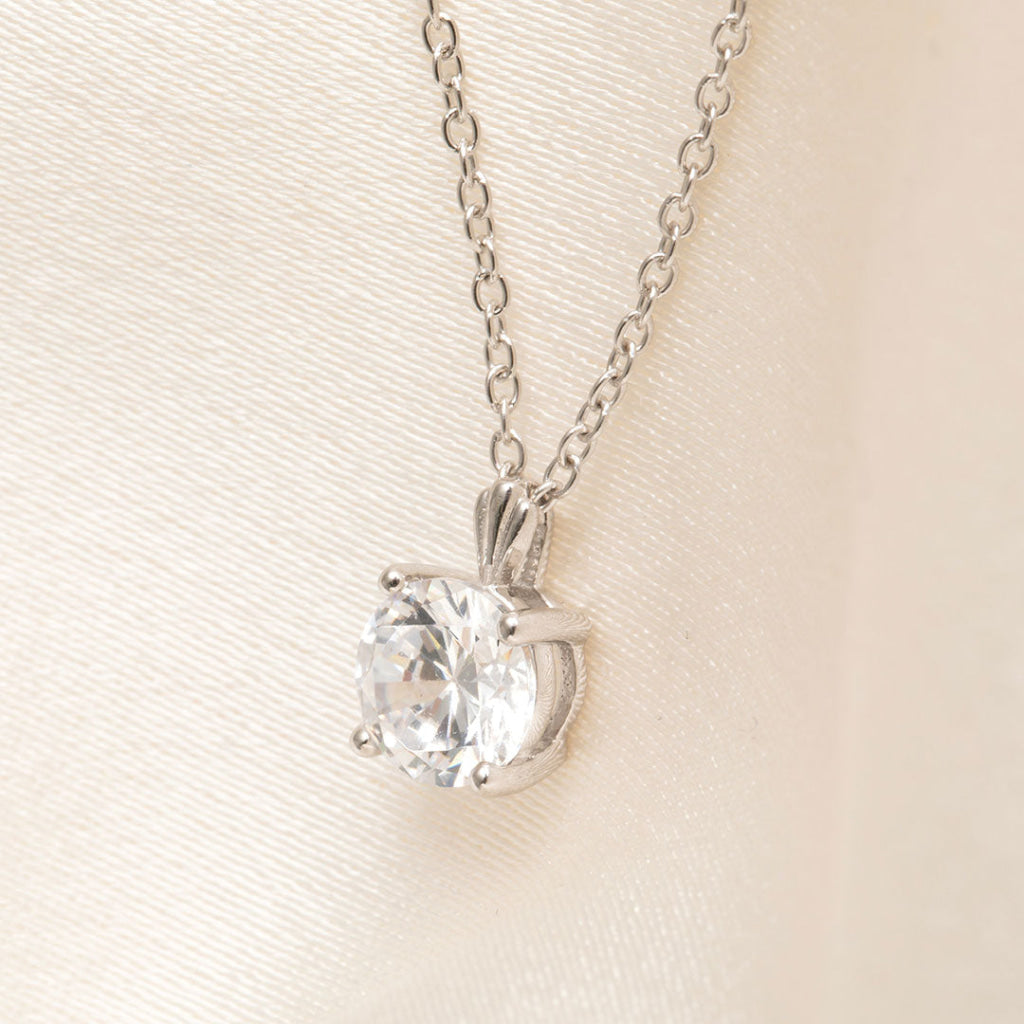 Brilliant Necklace| 9ct White Gold - Necklace