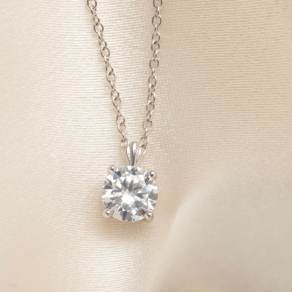 Brilliant Necklace| 9ct White Gold - Necklace