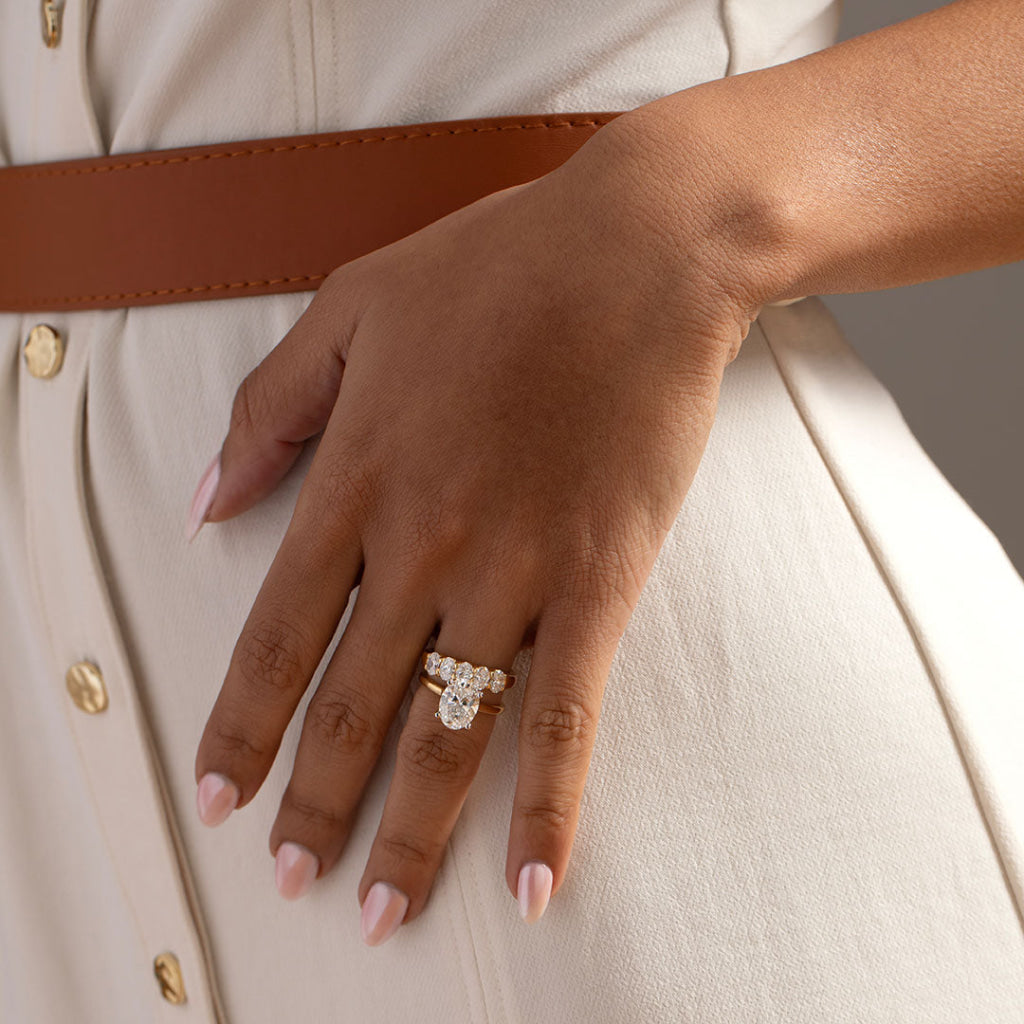 BRONAGH | 18ct Gold Lab Diamond Wedding Ring 1.20ct - Rings