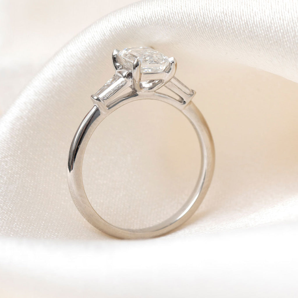 BROOKE 1.50ct | Emerald 3 Stone Lab Grown Diamond