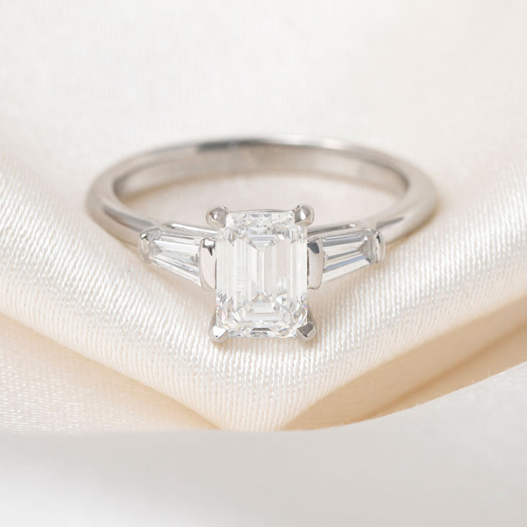 BROOKE 1.50ct | Emerald 3 Stone Lab Grown Diamond