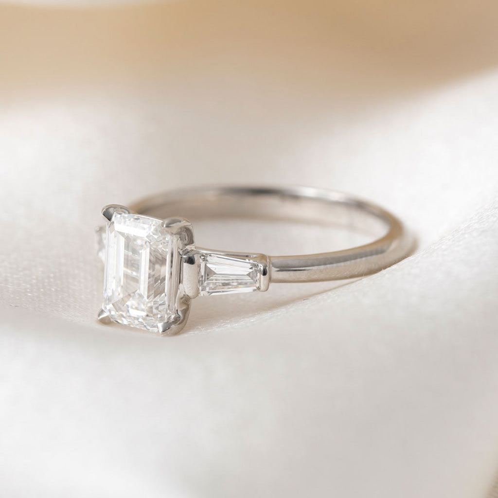BROOKE 1.50ct | Emerald 3 Stone Lab Grown Diamond