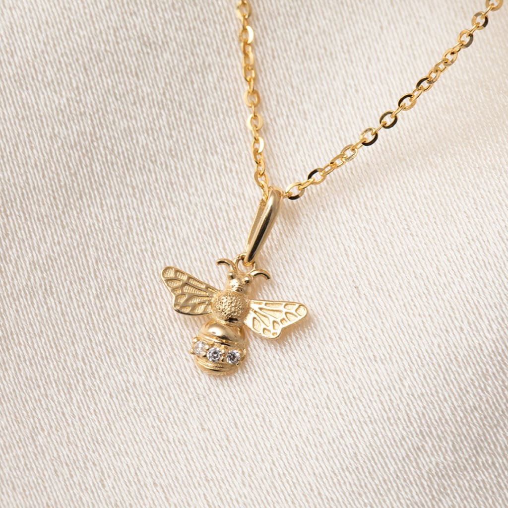 Bumble Bee Necklace | 9ct Gold