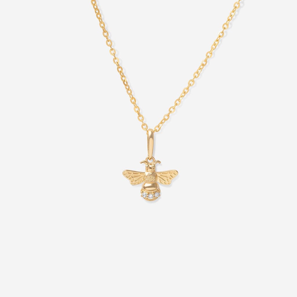 Bumble Bee Necklace | 9ct Gold - Necklace