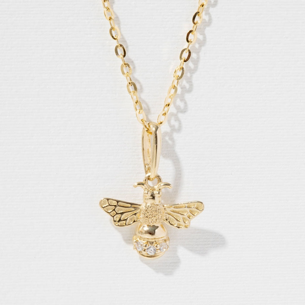 Bumble Bee Necklace | 9ct Gold - Necklace