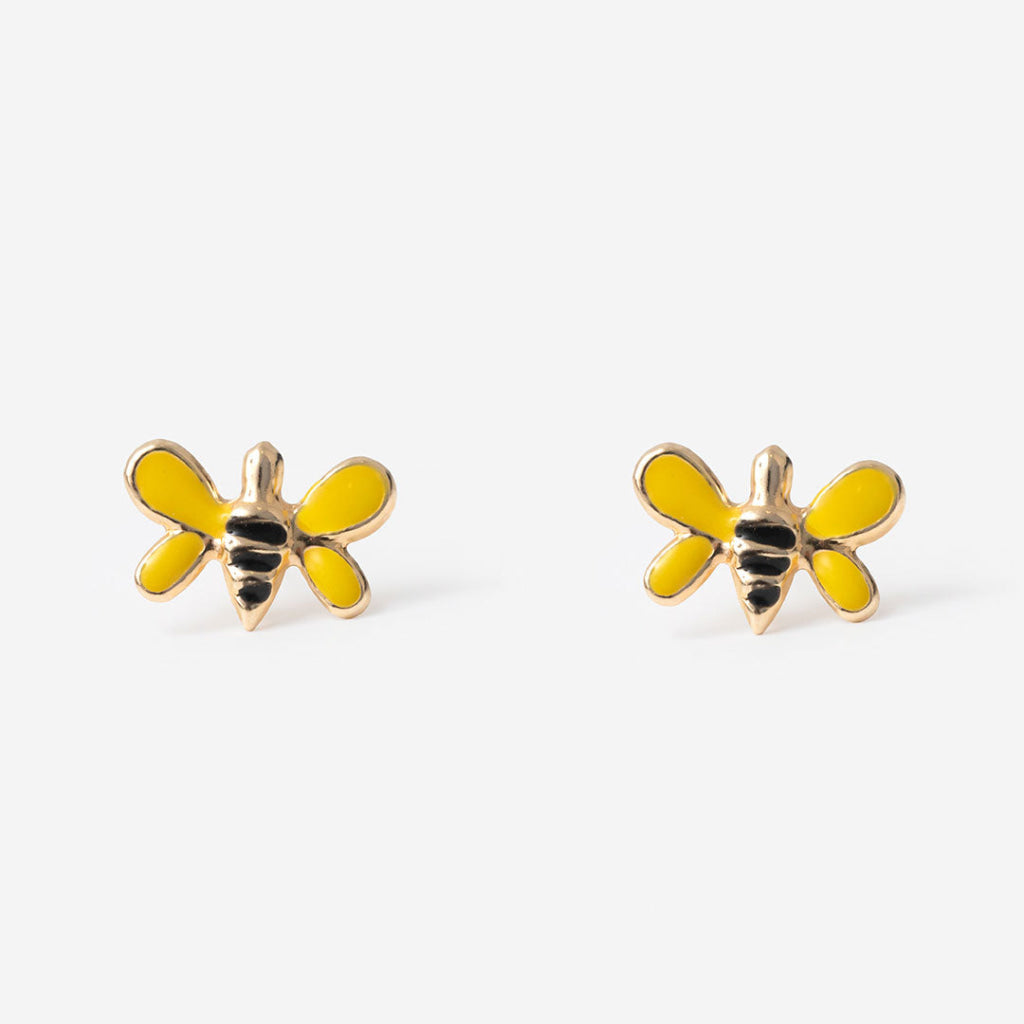 Bumblebee Kids Earrings | 9ct Gold - Earrings