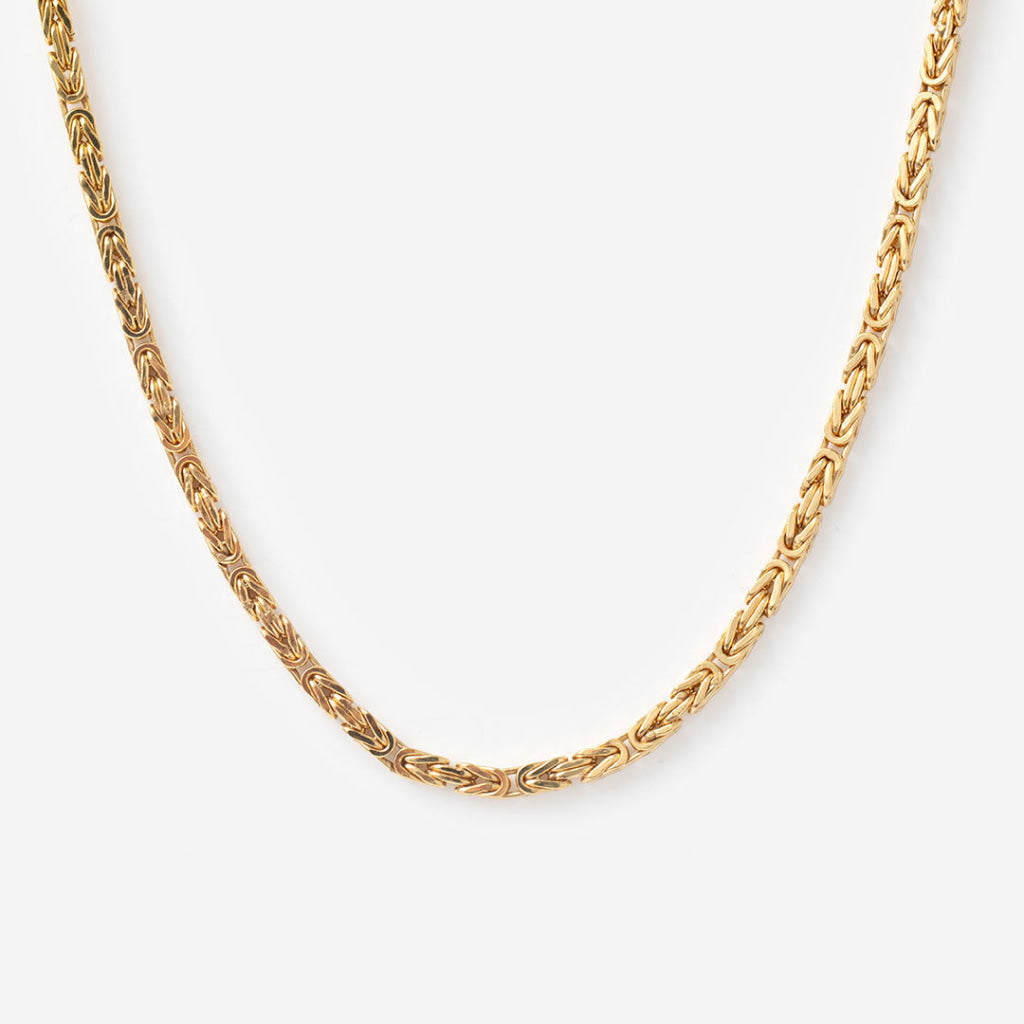 Byzantine Chain Large 20’’ | 9ct Gold Fancy Link Chain